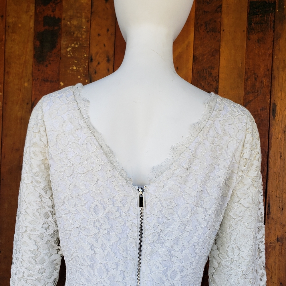Diane Von Furstenberg Zarita White Lace Dress - Picture 7 of 16